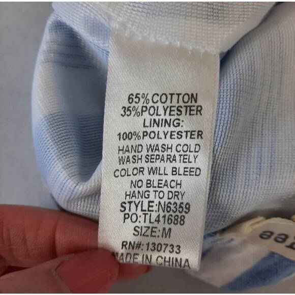 Umgee Striped  Paperbag Lined Shorts Coastal Grandma Beach Boho Chic Preppy Cool - Picture 10 of 10